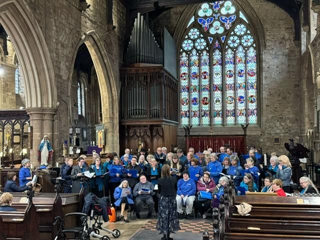 The choir at a fundraising concert