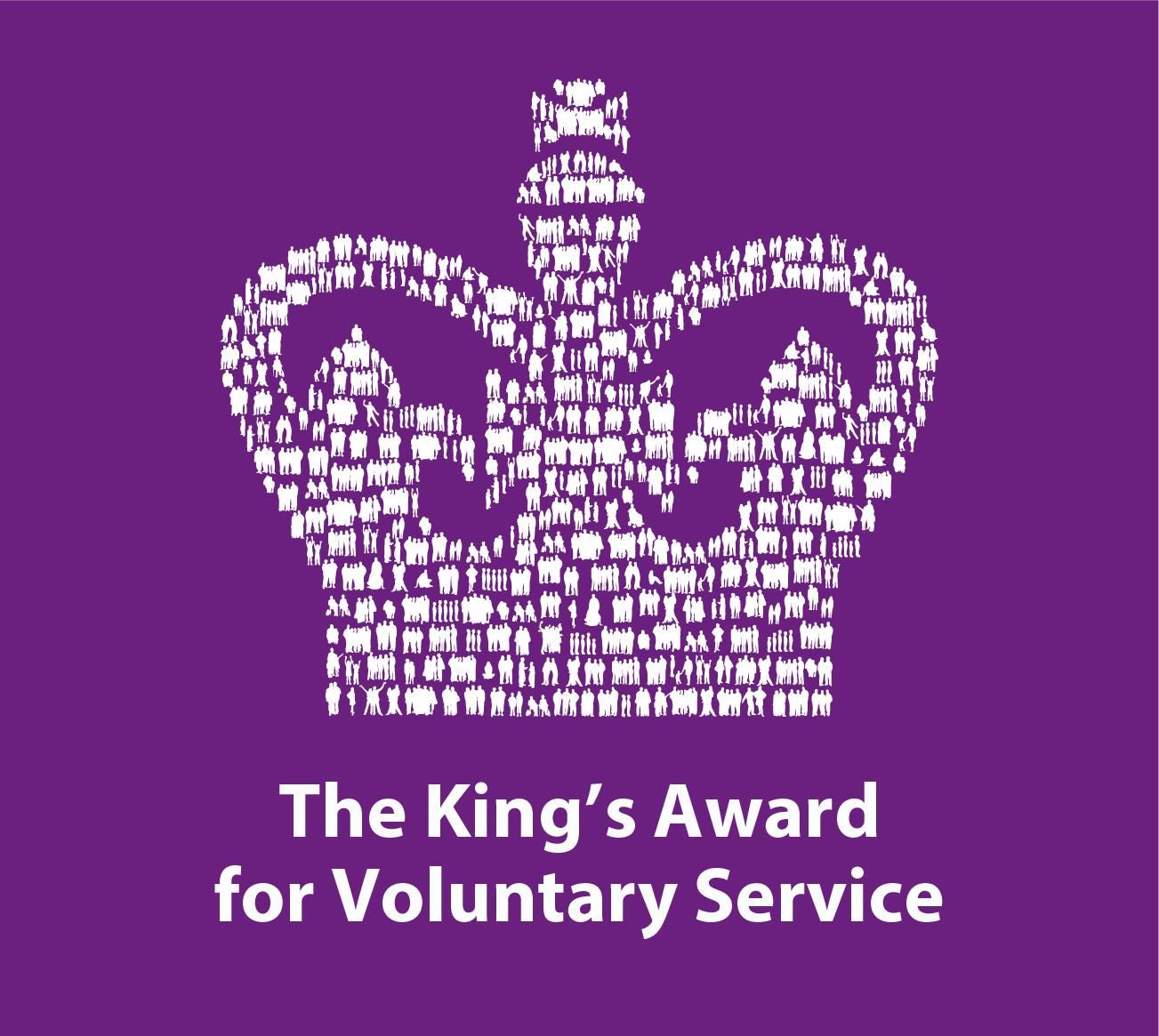 The King's Award for Voluntary Service emblem