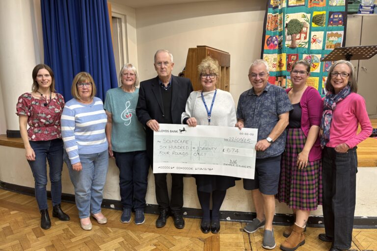 Semper Singers Cheque presentation Sept 2025